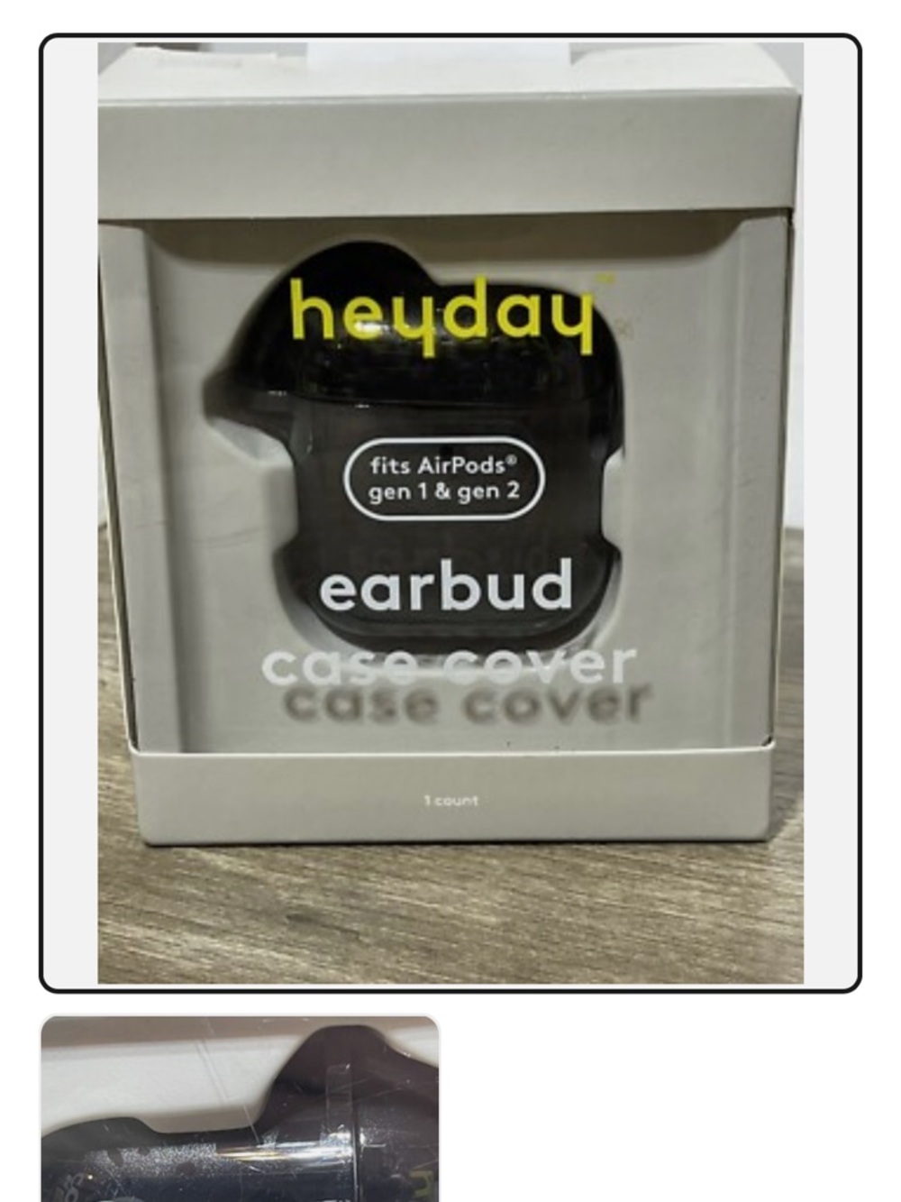 Heyday AirPods Gen1 & Gen2 Earbud Case Black